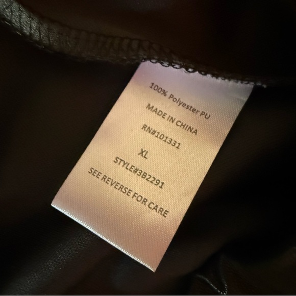 Charlotte Russe Black Faux Leather Pants - Picture 7 of 7